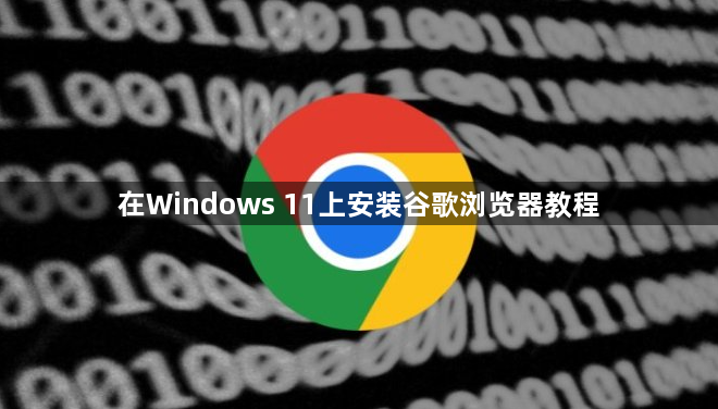 在Windows 11上安装谷歌浏览器教程1