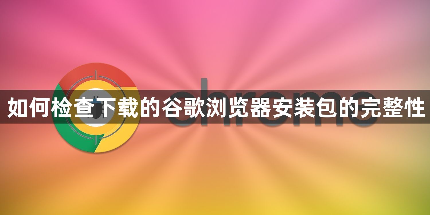 如何检查下载的谷歌浏览器安装包的完整性1