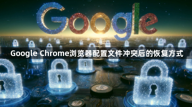 Google Chrome浏览器配置文件冲突后的恢复方式1