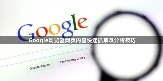 Google浏览器网页内容快速抓取及分析技巧1