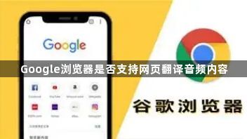 Google浏览器是否支持网页翻译音频内容1
