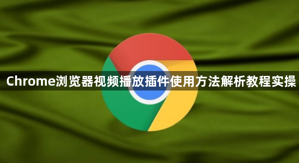 Chrome浏览器视频播放插件使用方法解析教程实操1
