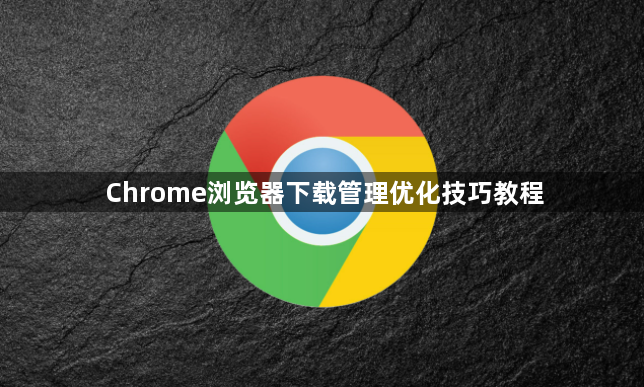 Chrome浏览器下载管理优化技巧教程1