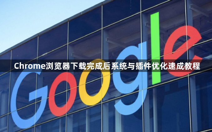 Chrome浏览器下载完成后系统与插件优化速成教程1