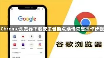 Chrome浏览器下载安装包断点续传恢复操作步骤1