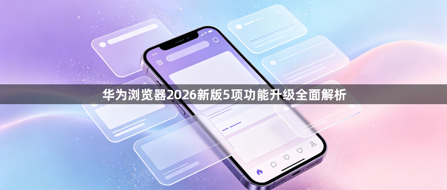 华为浏览器2026新版5项功能升级全面解析1