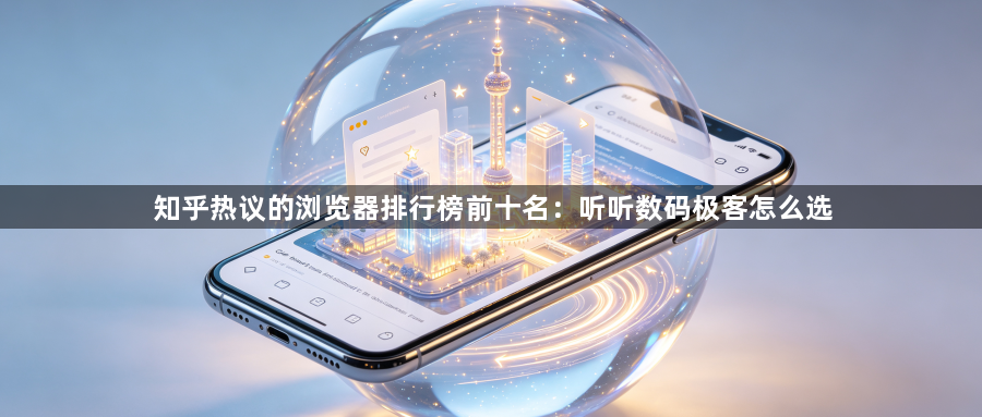 知乎热议的浏览器排行榜前十名:听听数码极客怎么选1