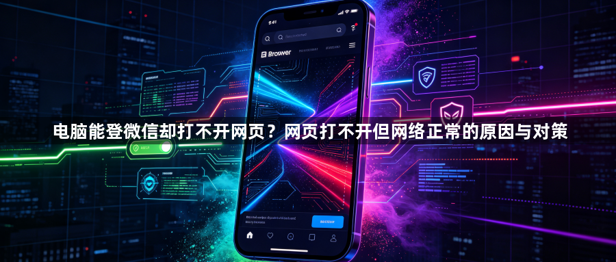 电脑能登微信却打不开网页？网页打不开但网络正常的原因与对策1