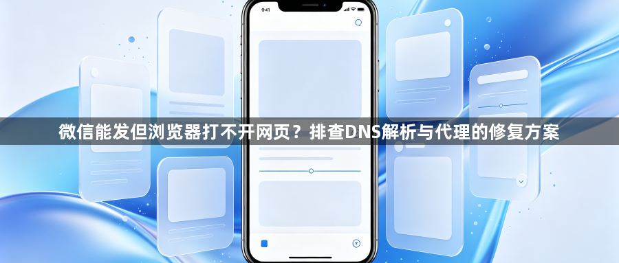 微信能发但浏览器打不开网页？排查DNS解析与代理的修复方案1
