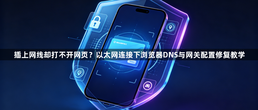 插上网线却打不开网页?以太网连接下浏览器DNS与网关配置修复教学1