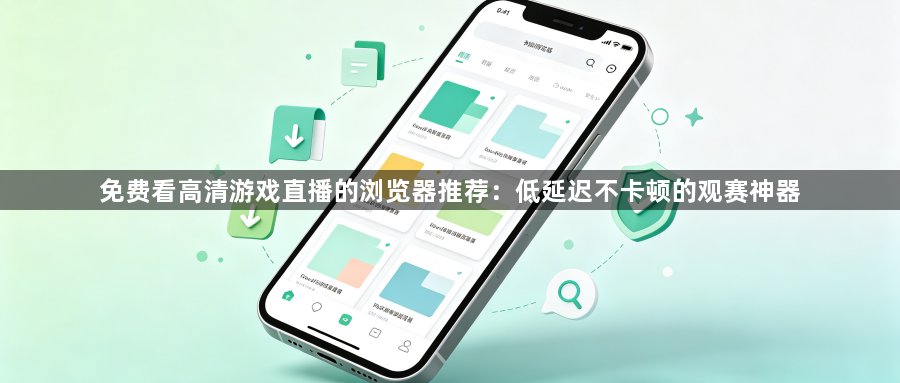 免费看高清游戏直播的浏览器推荐：低延迟不卡顿的观赛神器1