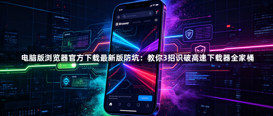 电脑版浏览器官方下载最新版防坑:教你3招识破高速下载器全家桶1