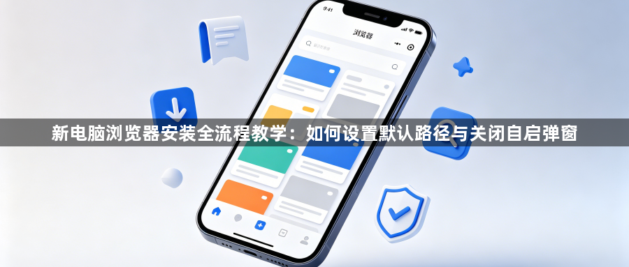 新电脑浏览器安装全流程教学：如何设置默认路径与关闭自启弹窗1
