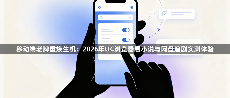 移动端老牌重焕生机:2026年UC浏览器看小说与网盘追剧实测体验1