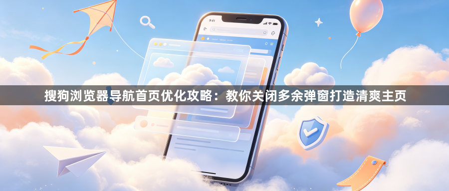 搜狗浏览器导航首页优化攻略：教你关闭多余弹窗打造清爽主页1