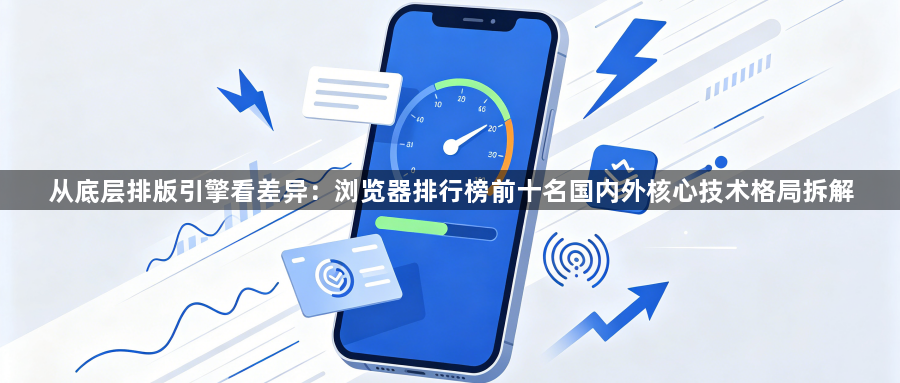 从底层排版引擎看差异：浏览器排行榜前十名国内外核心技术格局拆解1
