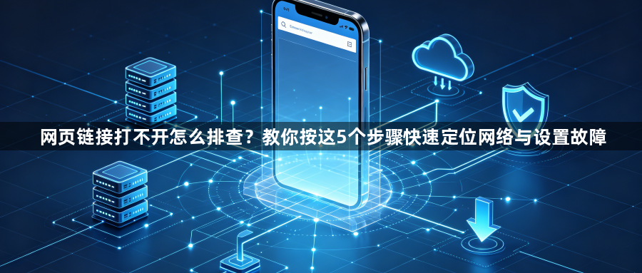 网页链接打不开怎么排查？教你按这5个步骤快速定位网络与设置故障1
