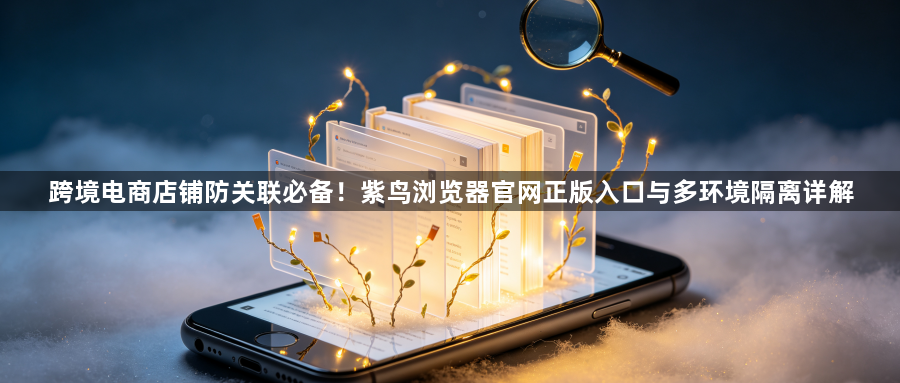 跨境电商店铺防关联必备！紫鸟浏览器官网正版入口与多环境隔离详解1