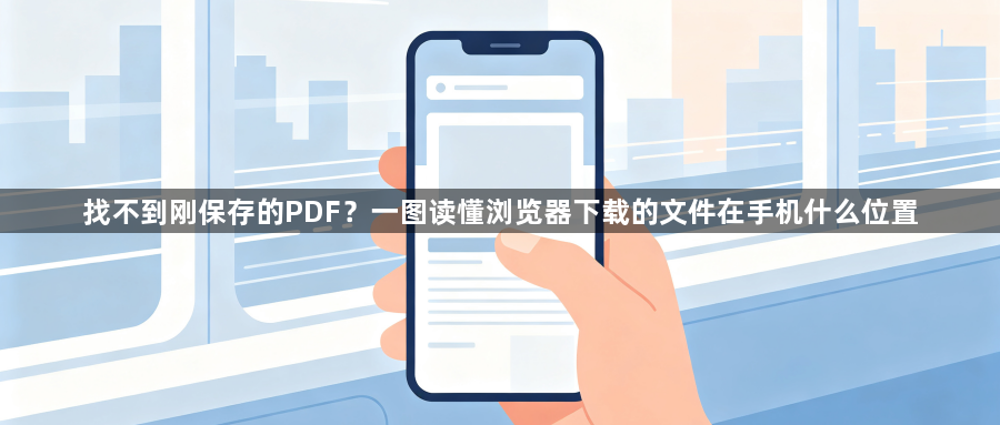 找不到刚保存的PDF？一图读懂浏览器下载的文件在手机什么位置1