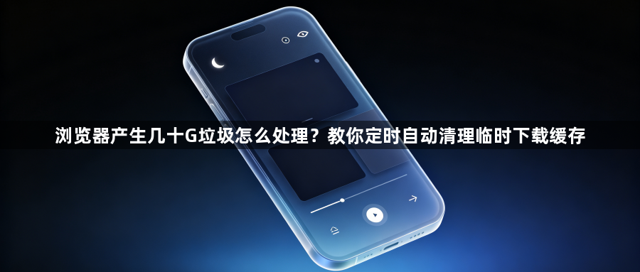 浏览器产生几十G垃圾怎么处理？教你定时自动清理临时下载缓存1