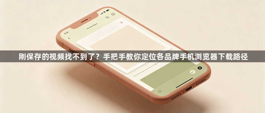 刚保存的视频找不到了？手把手教你定位各品牌手机浏览器下载路径1