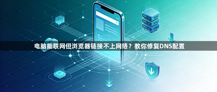 电脑能联网但浏览器链接不上网络？教你修复DNS配置1