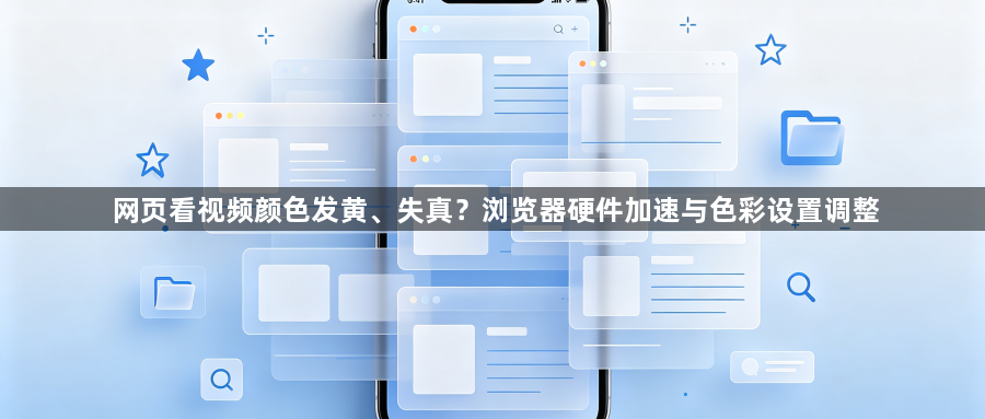 网页看视频颜色发黄、失真？浏览器硬件加速与色彩设置调整1