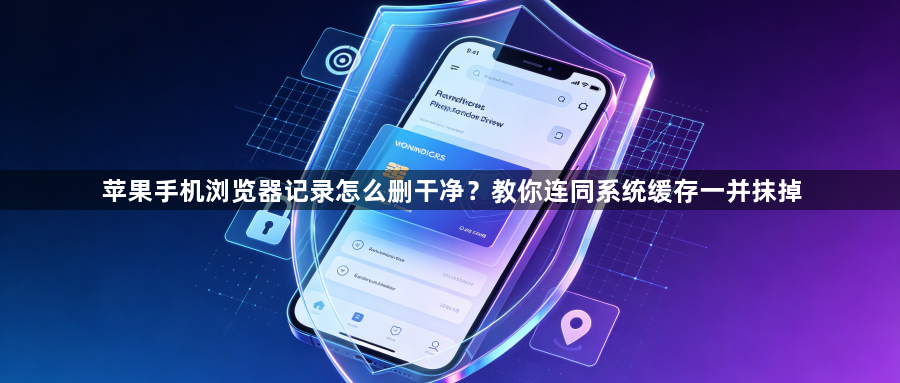 苹果手机浏览器记录怎么删干净？教你连同系统缓存一并抹掉1